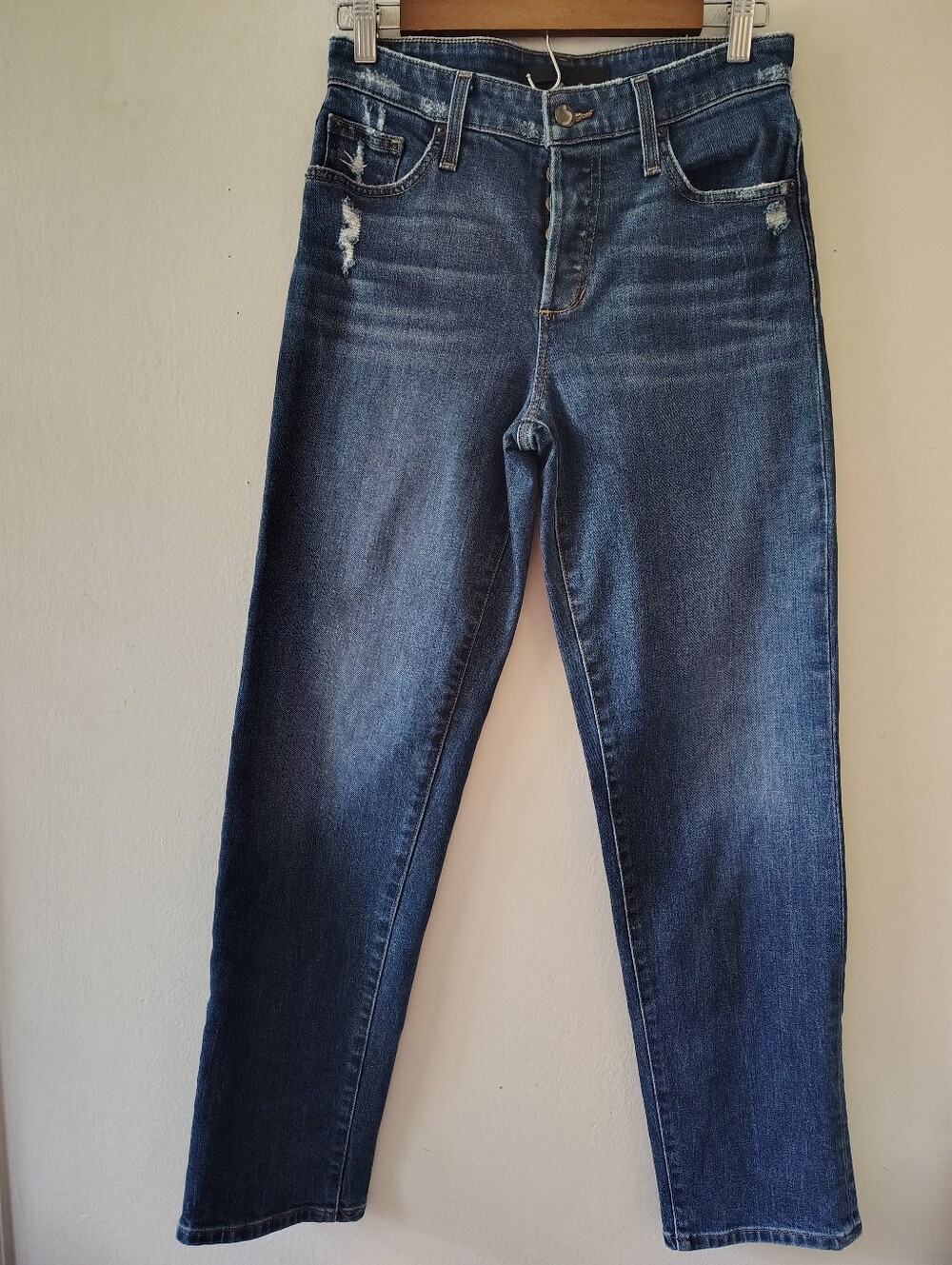 Joe's Jeans The Niki Mid Rise Boyfriend Jeans 25 Straight Leg Tapered Classic